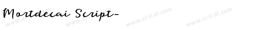 Mortdecai Script字体转换